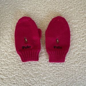 Polo by Ralph Lauren Kids Pink Mittens